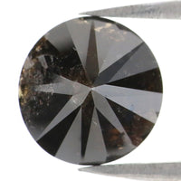 Natural Loose Round Black Color Diamond 2.77 CT 8.50 MM Round Shape Brilliant Cut Diamond L8491
