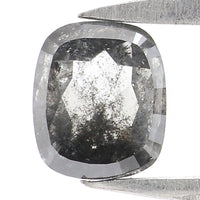 Natural Loose Cushion Diamond, Salt And Pepper Diamond, Natural Loose Diamond, Cushion Rose Cut Diamond, 0.61 CT Cushion Shape Diamond KDL2717