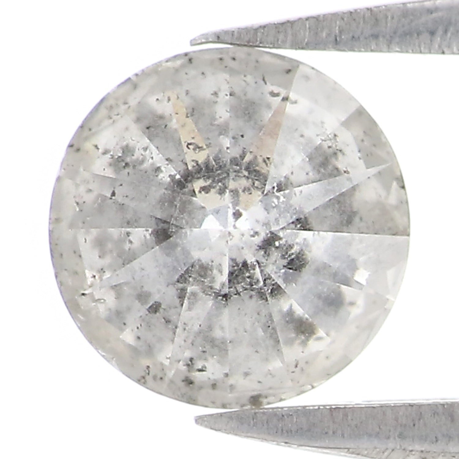 1.03 CT Natural Loose Round Shape Diamond Salt And Pepper Round Cut Diamond 6.05 MM Natural Loose Diamond Round Brilliant Cut Diamond LQ2572
