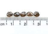 Natural Loose Rough Dark Brown Color Diamond 2.44 CT 4.70 MM Rough Shape Rose Cut Diamond KDL7971