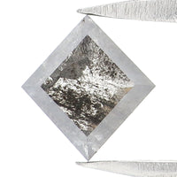 Natural Loose Kite Salt And Pepper Diamond Black Grey Color 0.50 CT 6.14 MM Kite Shape Rose Cut Diamond KDK2572