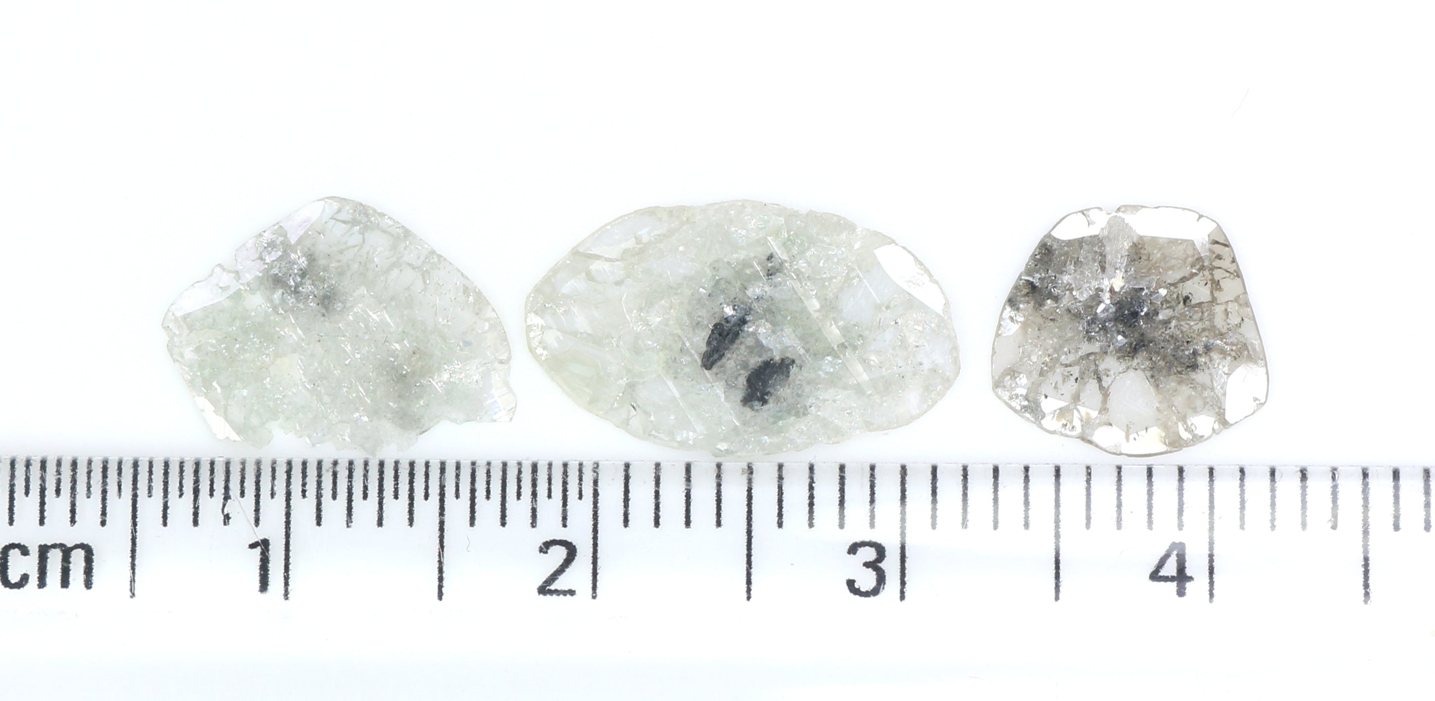 1.73 CT Natural Loose Slice Shape Diamond Grey Color Slice Cut Diamond 8.90 MM Natural Loose Grey Color Slice Irregular Cut Diamond LQ6351