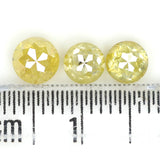 Natural Loose Round Rose Cut Yellow Color Diamond 1.61 CT 4.30 MM Rose Cut Shape Diamond L1882