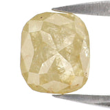 Natural Loose Cushion Yellow Grey Color Diamond 1.00 CT 5.70 MM Cushion Shape Rose Cut Diamond L8676