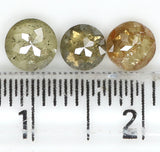Natural Loose Round Rose Cut Green Brown Color Diamond 1.19 CT 4.20 MM Rose Cut Shape Diamond L1883