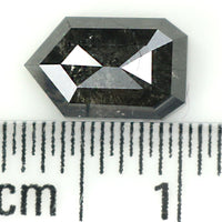 Natural Loose Shield Salt And Pepper Diamond Black Grey Color 1.56 CT 8.35 MM Shield Shape Rose Cut Diamond L1414
