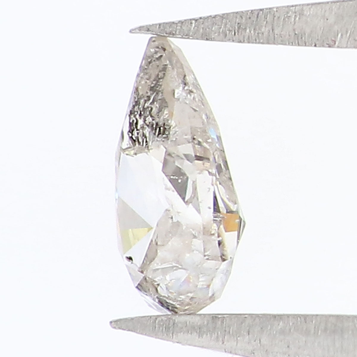 0.38 CT Natural Loose Pear Shape Diamond Grey Color Pear Diamond 6.00 MM Natural Loose Grey Color Diamond Pear Brilliant Cut Diamond KQ848