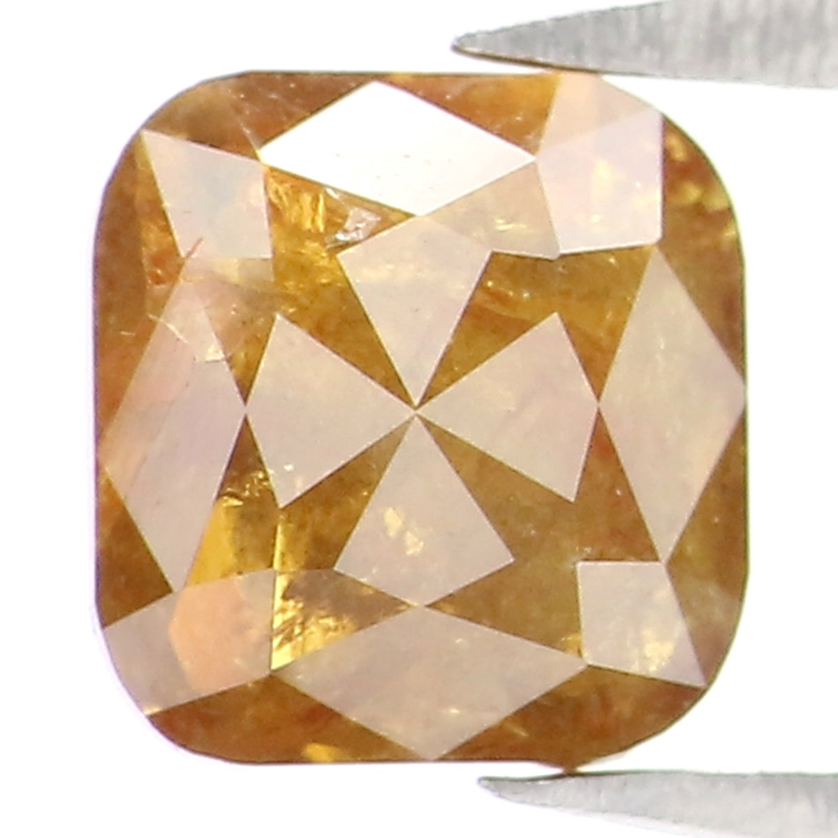 0.78 CT Natural Loose Cushion Shape Diamond Brown Color Cushion Cut Diamond 5.40 MM Natural Loose Diamond Cushion Rose Cut Diamond LQ334