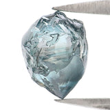 Natural Loose Rough Blue Color Diamond 1.48 CT 6.74 MM Rough Irregular Cut Diamond KDL2349