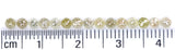Natural Loose Rose Cut Grey Green Diamond Color 1.55 CT 2.60 MM Round Rose Cut Shape Diamond L5182