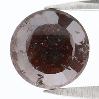 Natural Loose Round Rose Cut Brown Color Diamond 1.60 CT 6.95 MM Rose Cut Shape Diamond L8217