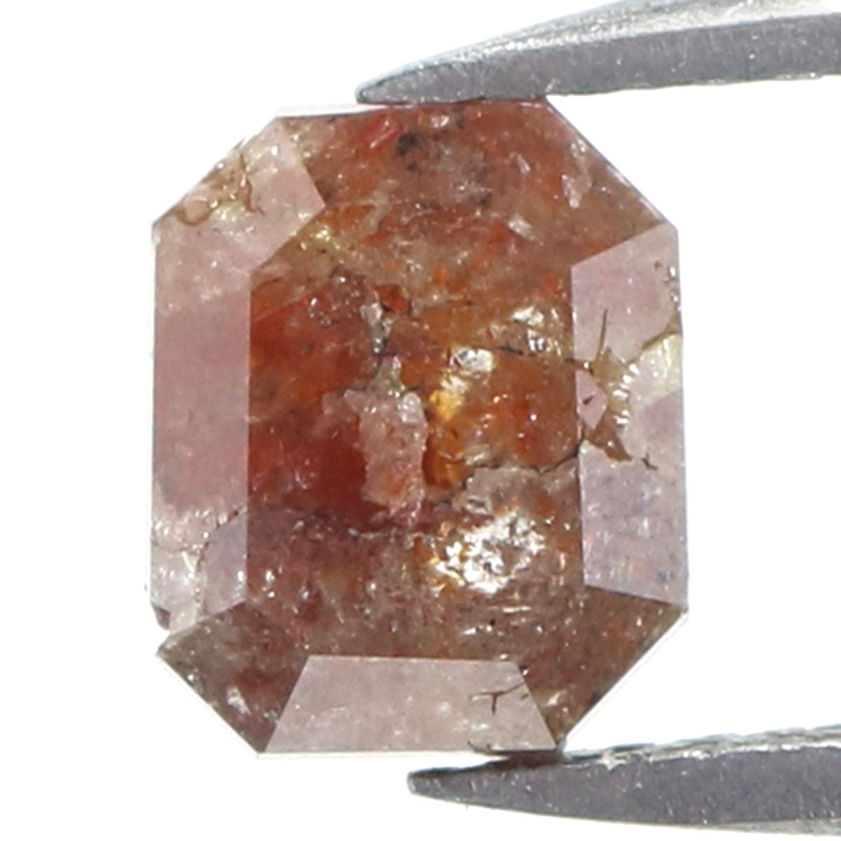 Natural Loose Emerald Shape Brown Color Diamond 1.38 CT 6.65 MM Emerald Shape Rose Cut Diamond L7204