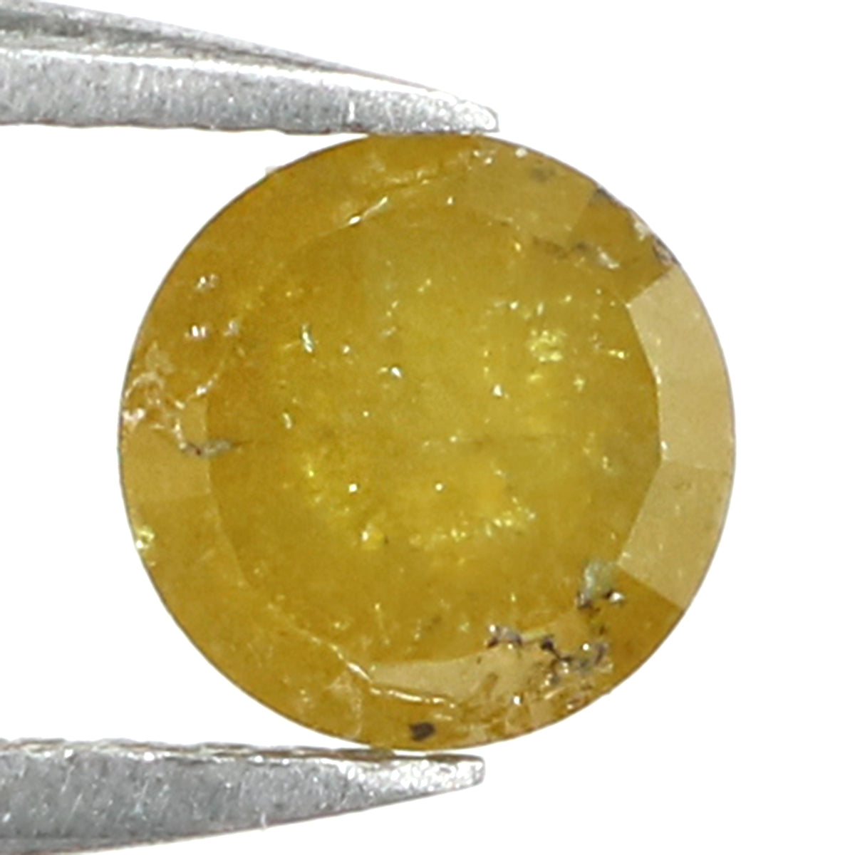 Natural Loose Rose Cut Yellow Green Orange Color Diamond 0.83 CT 5.30 MM Rose Cut Shape Diamond L6426