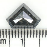 Natural Loose Shield Salt And Pepper Diamond Black Grey Color 3.47 CT 8.75 MM Shield Shape Rose Cut Diamond KDL962
