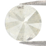 Natural Loose Round Milky Grey Color Diamond 1.05 CT 6.20 MM Round Shape Brilliant Cut Diamond L5880
