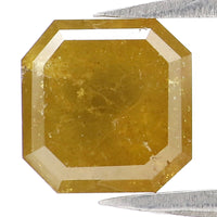 Natural Loose Radiant Yellow Color Diamond 2.27 CT 7.00 MM Radiant Shape Rose Cut Diamond L6550