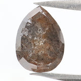 Natural Loose Pear Diamond Brown Color 1.13 CT 7.50 MM Pear Shape Rose Cut Diamond L8809
