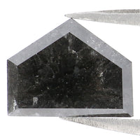 Natural Loose Antique Diamond Black Grey Color 2.70 CT 9.95 MM Antique Shape Rose Cut Diamond L8254