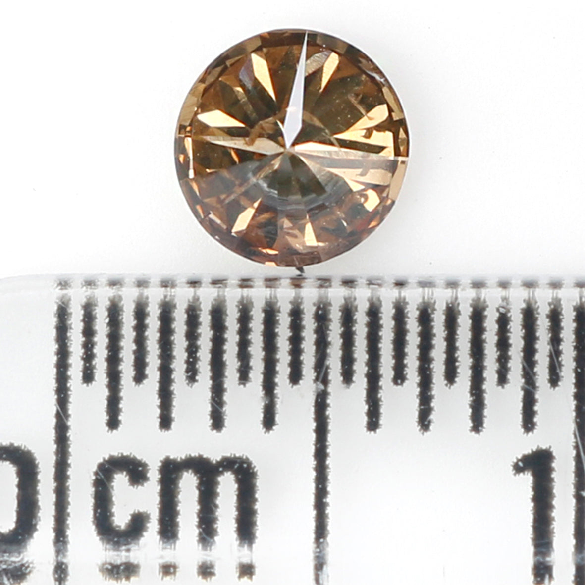 0.39 Ct Natural Loose Round Shape Diamond Brown Color Round Cut Diamond 4.65 MM Natural Loose Brown Color Round Brilliant Cut Diamond LQ672