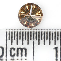 0.39 Ct Natural Loose Diamond, Brown Diamond, Round Diamond, Round Brilliant Cut Diamond, Sparkling Diamond, Rustic Diamond, L672