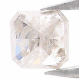 Natural Loose Radiant Yellow Grey Color Diamond 0.48 CT 4.00 MM Radiant Shape Rose Cut Diamond L5963