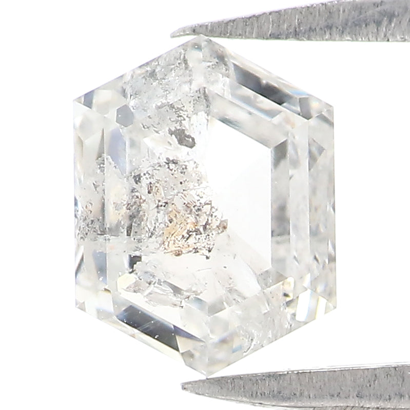 1.08 CT Natural Loose Hexagon Shape Diamond White - G Hexagon Diamond 6.65 MM Natural Loose White - G Color Hexagon Rose Cut Diamond QL2576