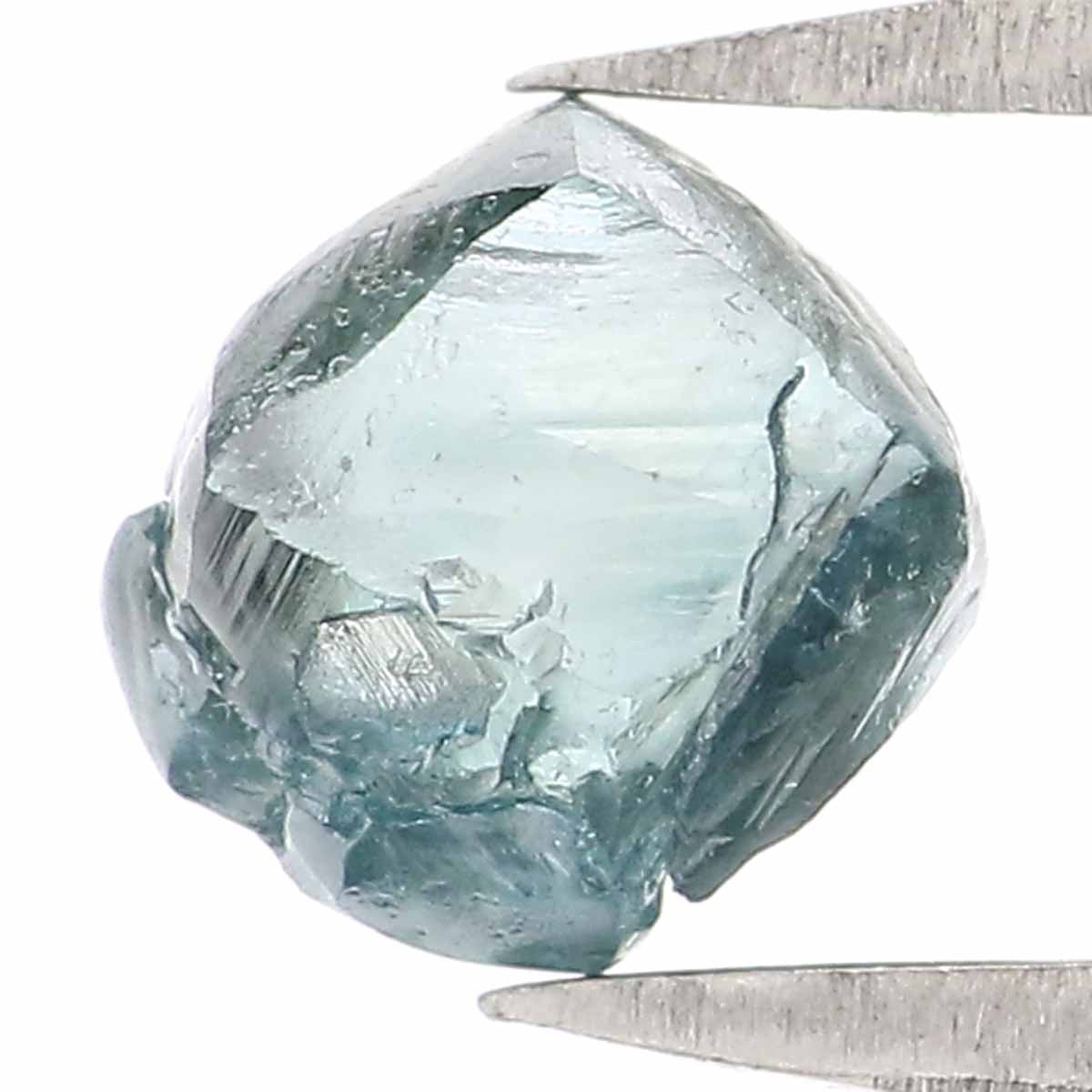 1.11 CT Natural Loose Rough Shape Diamond Blue Color Rough Cut Diamond 5.85 MM Natural Loose Blue Diamond Rough Irregular Cut Diamond QL2358