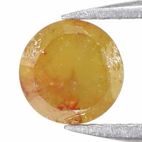 Natural Loose Rose Cut Yellow Color Diamond 1.18 CT 5.80 MM Round Rose Cut Shape Diamond L5216