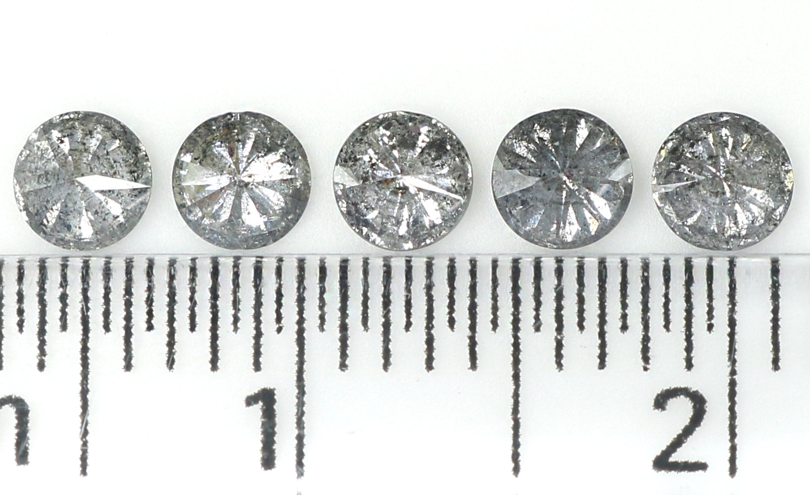 Natural Loose Round Salt And Pepper Diamond Black Grey Color 0.68 CT 3.20 MM Round Brilliant Cut Diamond KDL1385