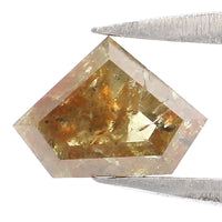 Natural Loose Shield Brown Color Diamond 0.66 CT 5.10 MM Shield Shape Rose Cut Diamond L369