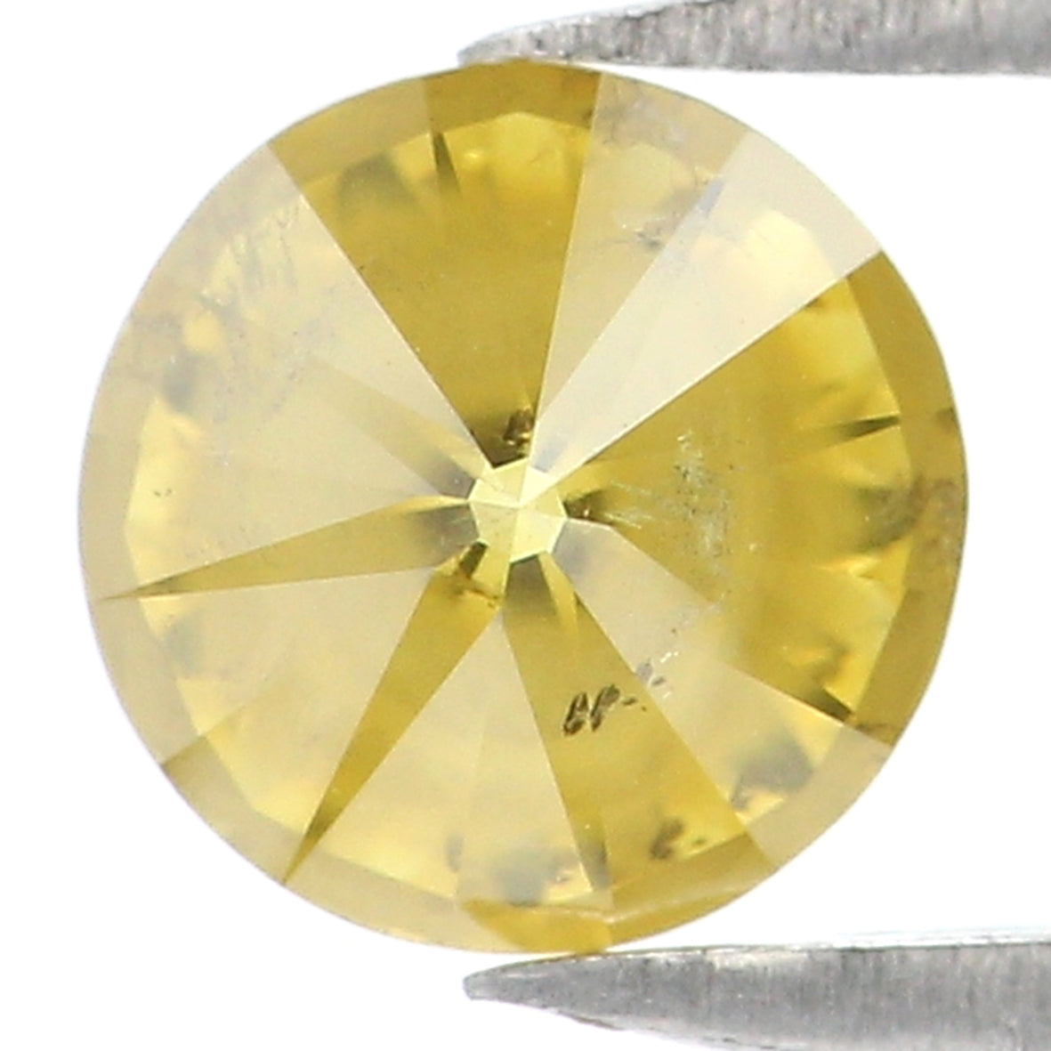 Natural Loose Round Diamond Yellow Greenish Color 0.77 CT 5.70 MM Round Brilliant Cut Diamond L6436