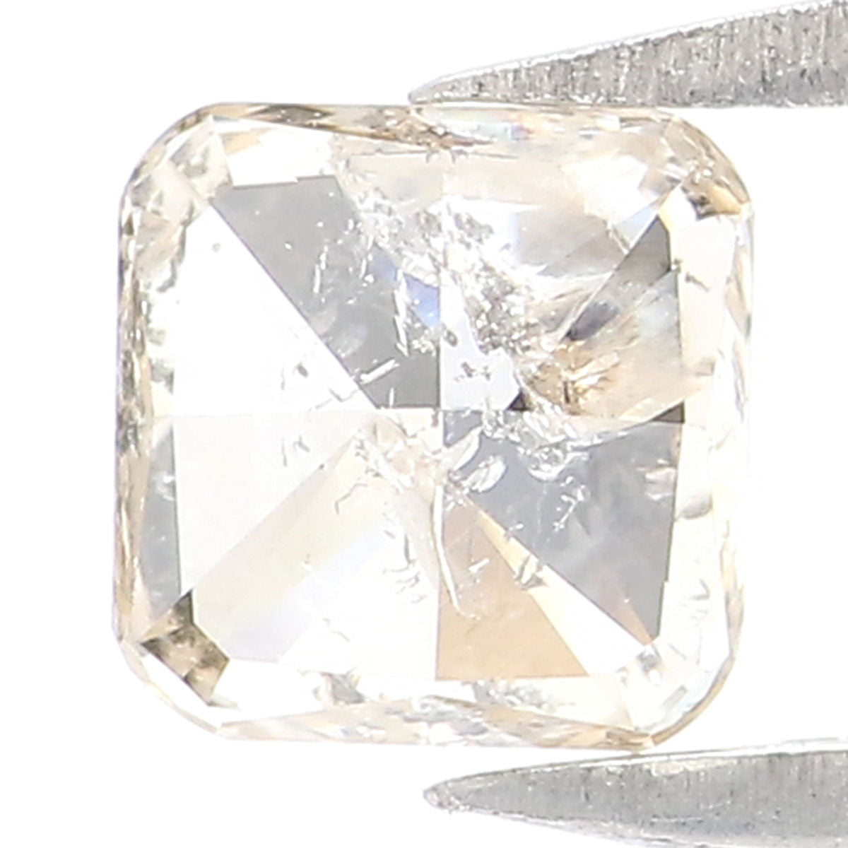 Natural Loose Radiant Yellow Grey Color Diamond 0.50 CT 4.50 MM Radiant Shape Rose Cut Diamond KR113