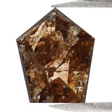 Natural Loose Shield Brown Color Diamond 1.10 CT 8.60 MM Shield Shape Rose Cut Diamond KR1869