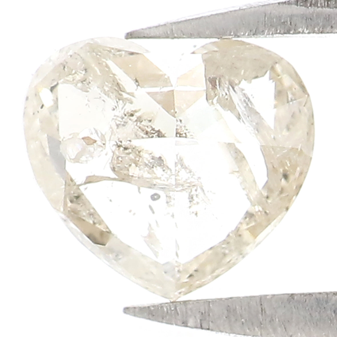 0.60 CT Natural Loose Heart Shape Diamond Yellow Color Heart Cut Diamond 5.10 MM Natural Loose Grey Color Heart Brilliant Cut Diamond LQ7409