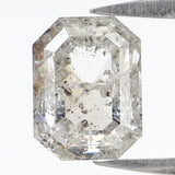 Natural Loose Emerald Diamond White - G Color 1.57 CT 7.28 MM Emerald Shape Rose Cut Diamond KDL2584