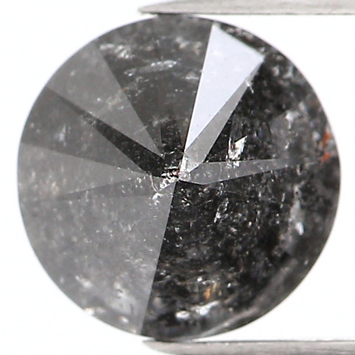 1.07 CT Natural Loose Round Shape Diamond Salt And Pepper Round Cut Diamond 6.20 MM Natural Loose Diamond Round Brilliant Cut Diamond LQ958