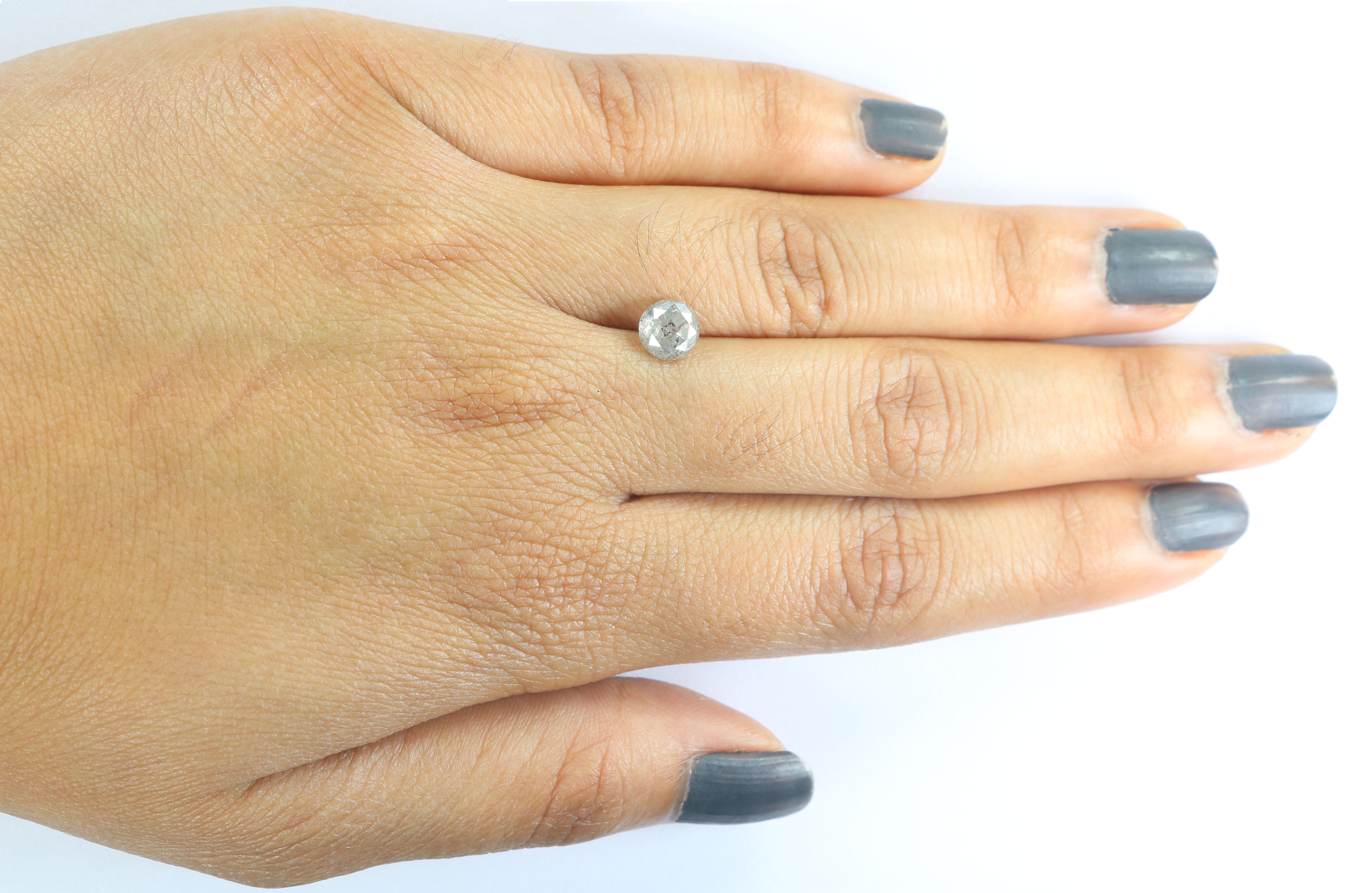 1.04 CT Natural Loose Round Shape Diamond Salt And Pepper Round Cut Diamond 6.05 MM Natural Loose Diamond Round Brilliant Cut Diamond LQ9090