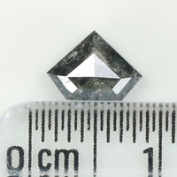 0.78 Ct Natural Loose Diamond, Shield Cut Diamond, Black Color Diamond, Rose Cut Diamond, Real Rustic Diamond, Antique Diamond KDK2266
