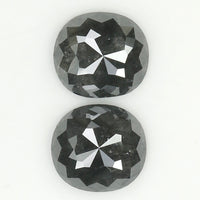 3.70 Ct Natural Loose Diamond, Oval Diamond, Black Diamond, Grey Diamond, Salt And Pepper Diamond, Antique Diamond, Real Diamond KDL5162
