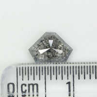 1.09 CT Natural Loose Diamond, Shield Cut Diamond, Salt And Pepper Diamond, Black Diamond , Grey Diamond, Antique Rose Cut Diamond KDL253