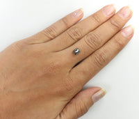 1.26 Ct Natural Loose Diamond Emerald Black Color I3 Clarity 6.10 MM KDK1954