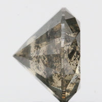 2.43 Ct Natural Loose Diamond Round Yellow Green Salt And Pepper Color I3 Clarity 8.20 MM KDL8553