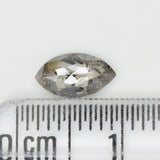 0.54 Ct Natural Loose Diamond, Marquise Diamond, Black Diamond, Gray Diamond, Salt And Pepper, Polished Diamond, Rustic Diamond KDL348