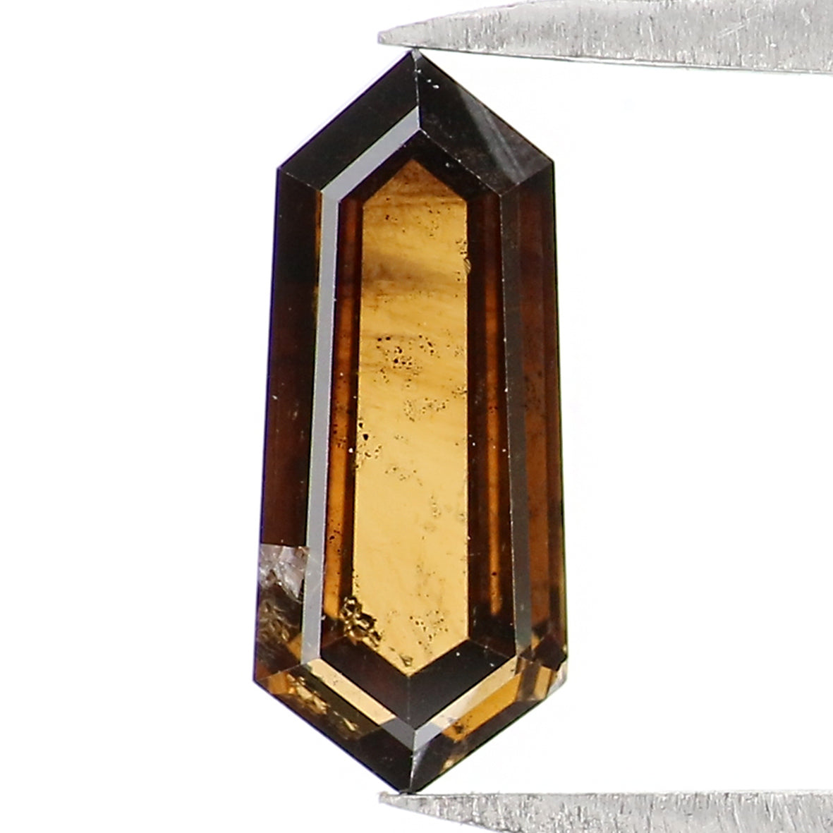 0.82 CT Natural Loose Shield Shape Diamond Brown Color Shield Cut Diamond 9.00 MM Natural Brown Color Diamond Shield Rose Cut Diamond QL1658