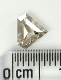 0.73 Ct Natural Loose Diamond, Salt And Pepper Diamond, Shield Cut Diamond, Grey Color Diamond, Rose Cut Real Rustic Diamond KDL9513