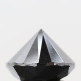 3.76 Ct Natural Loose Diamond Round Black Color 9.30 MM KDL8487