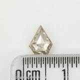 0.69 Ct Natural Loose Diamond, Shield Cut Diamond, Brown Color Diamond, Rose Cut Diamond, Real Rustic Diamond, Antique Diamond L4975