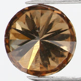 0.33 Ct Natural Loose Diamond, Orange Diamond, Round Diamond, Round Brilliant Cut Diamond, Sparkling Diamond, Rustic Diamond L485