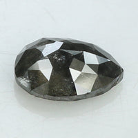 1.70 Ct Natural Loose Diamond Pear Black Grey Color I3 Clarity 9.00 MM KDL8120