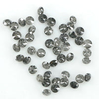 1.09 Ct Natural Loose Diamond, Round Brilliant Cut, Salt Pepper Diamond, Black Diamond, Gray Diamond, Round Cut Diamond, Real Diamond L9868